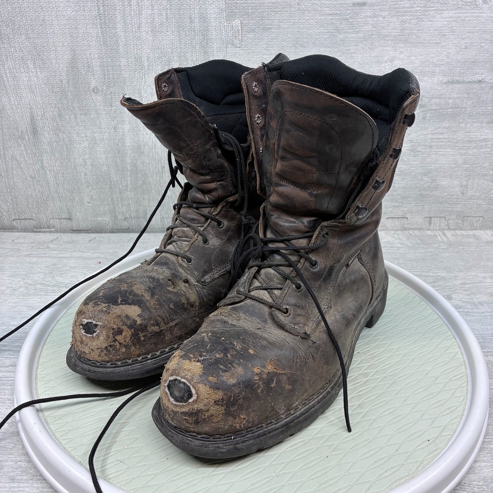 Red Wing Work Boots Mens 11 Brown Leather Waterproof Steel Toe 2211